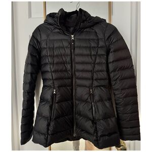 lululemon athletica Black Quilted Hooded Puffer Jacket - Women